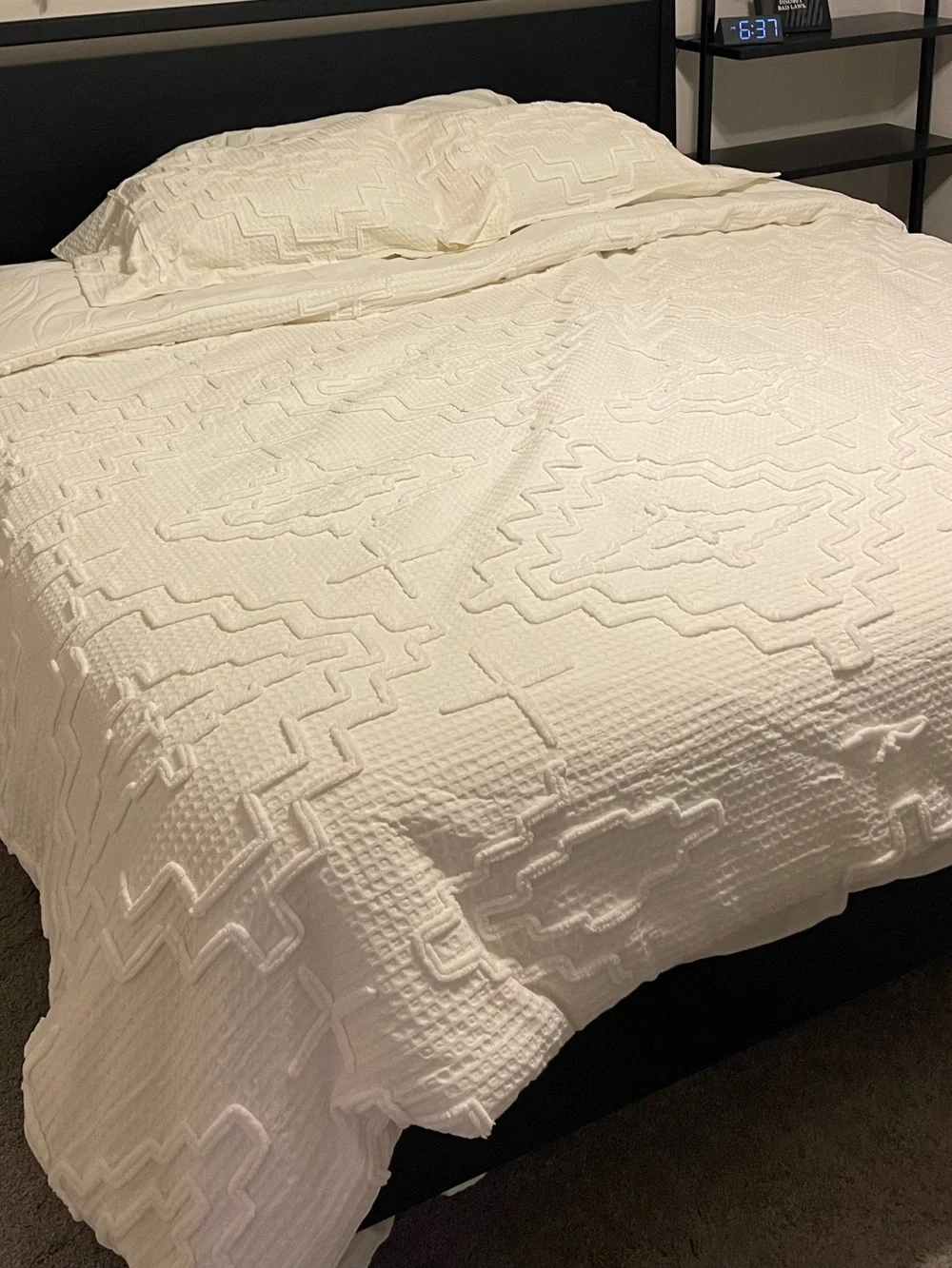 Pendleton Kiva Steps King Comforter and Shams Set Textured Cotton Waffle Weave